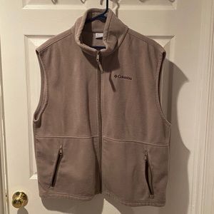 Columbia Men’s Fleecr Vest XL - Cream/Tan